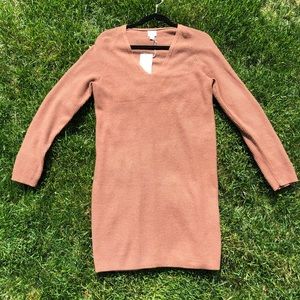 Tan long sleeve dress